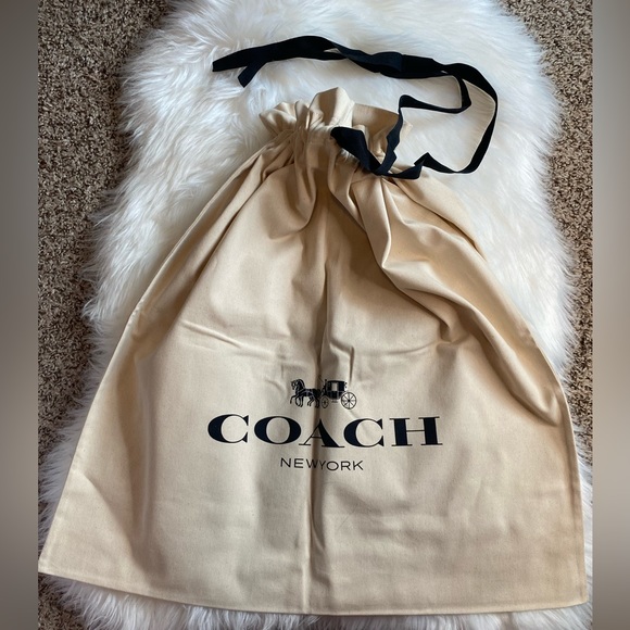 Coach Bags Coach Drawstring Dust Bag Gift Bag Storage Cover Bag 245 X 22 Extra Large New